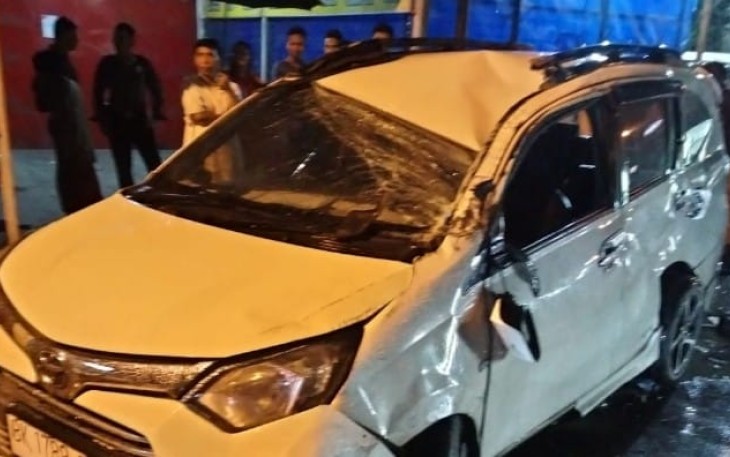 Kondisi Mobil Usai Lakalantas 