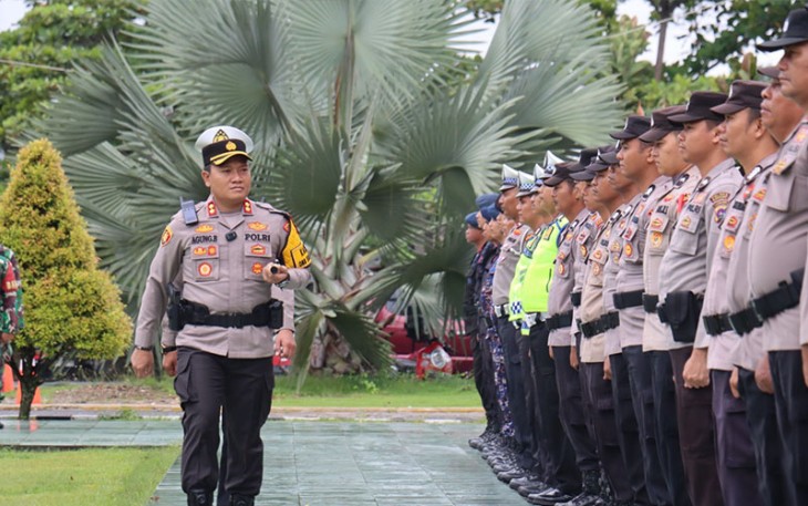 Kapolres Pasaman Barat Pimpin Apel Gelar Pasukan Operasi Lilin Singgalang 2023