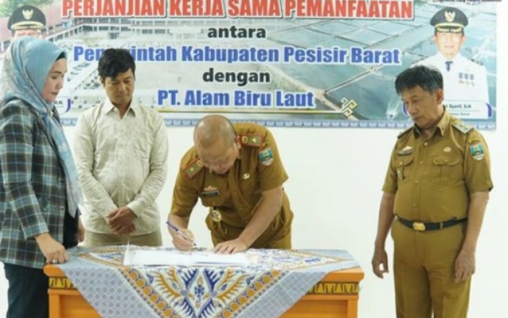Pemkab Pesibar Teken Perjanjian Kerja Sama Dengan PT ABL 