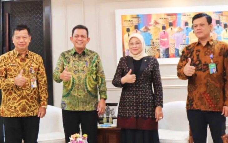 Gubernur Ansar Laporkan Progres Pembangunan BLK Karimun dan Batam Kepada Menaker RI