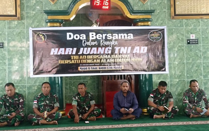 Kodim 1710/Mimika Gelar Doa Bersama