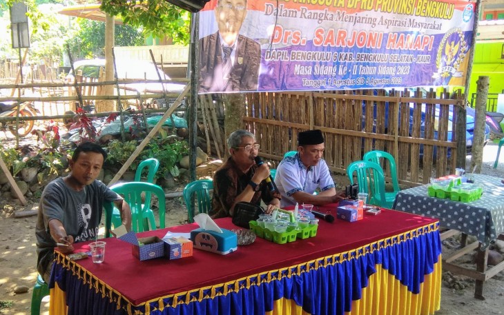 Reses Anggota DPRD Provinsi Bengkulu Drs Sarjoni Hanapi 