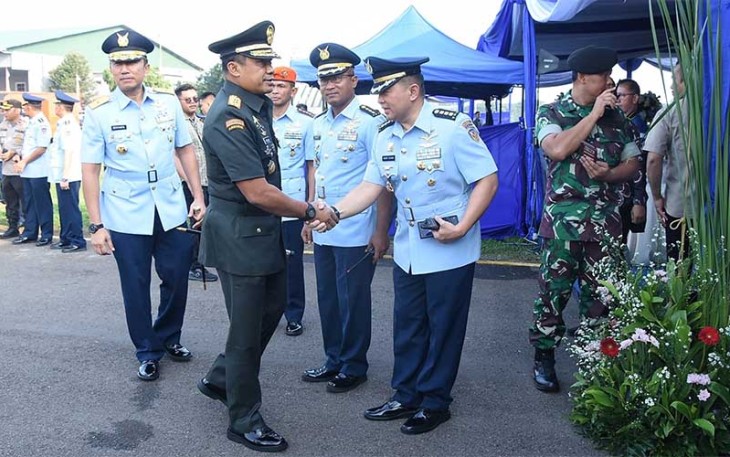 Pangdam Jaya saat Hadiri Upacara Serah Terima Jabatan Pangkoopsudnas dan Dankodiklatau