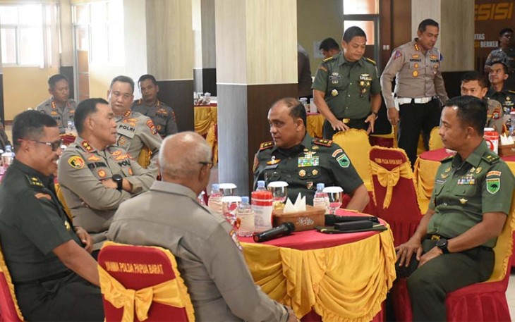 Sinergitas Pangdam Kasuari dan Kapolda