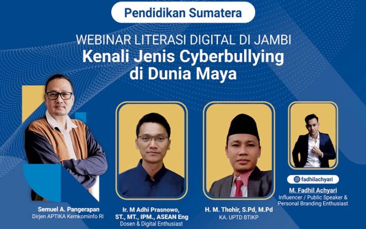 Webinar Literasi Digital di SMP Kabupaten Muaro Jambi