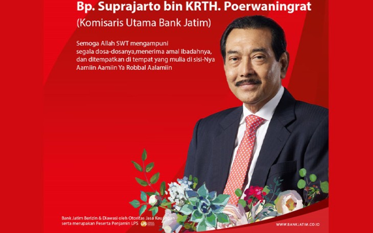 Komisaris Utama Bank Jatim berpulang
