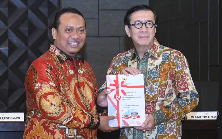 Kemenkumham Terima Opini WTP
