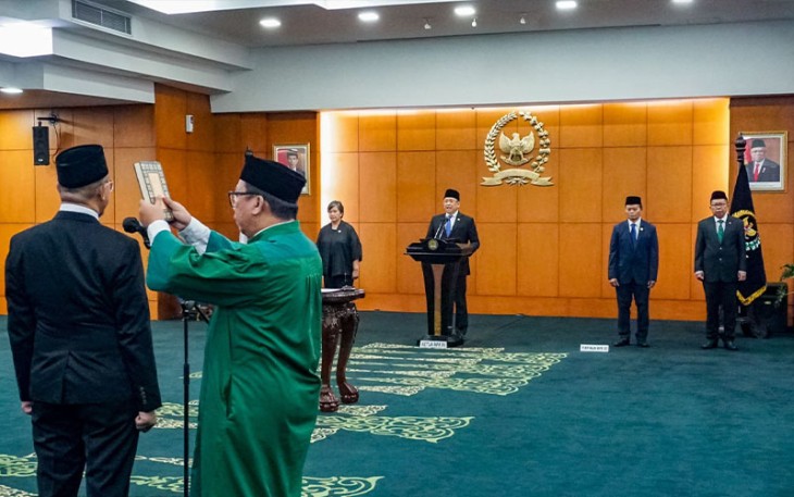 Pelantikan PAW Anggota MPR dari Fraksi Nasdem dan PKS