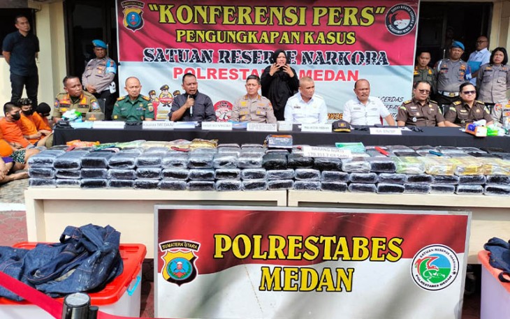 Konferensi Pers Polrestabes Medan