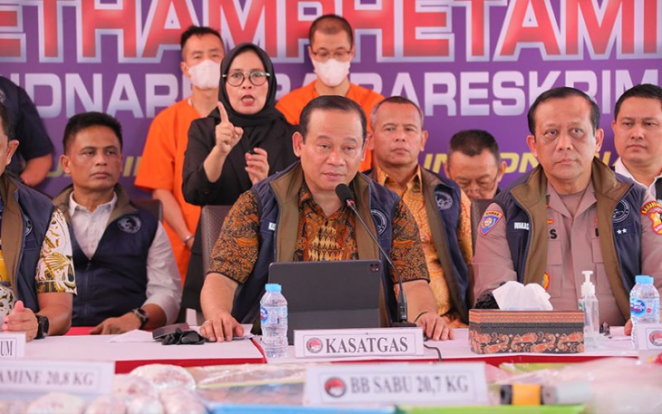 Kasatgas Penanggulangan Penyalahgunaan dan Peredaran Gelap Narkoba Irjen Asep Edi Suheri  