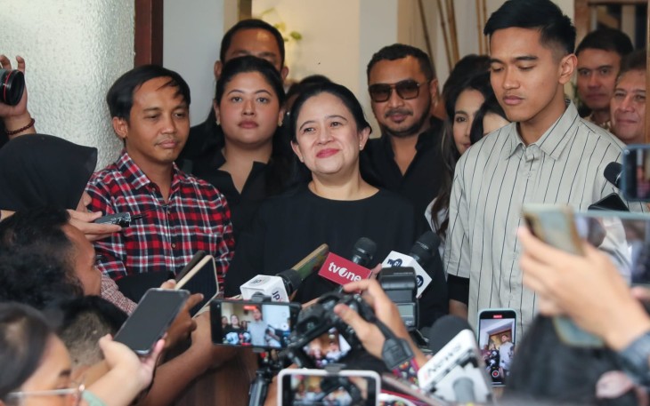 Pertemuan Puan dan Kaesang di sebuah kafe di bilangan Menteng, Jakarta Pusat, Kamis (5/10/2024).