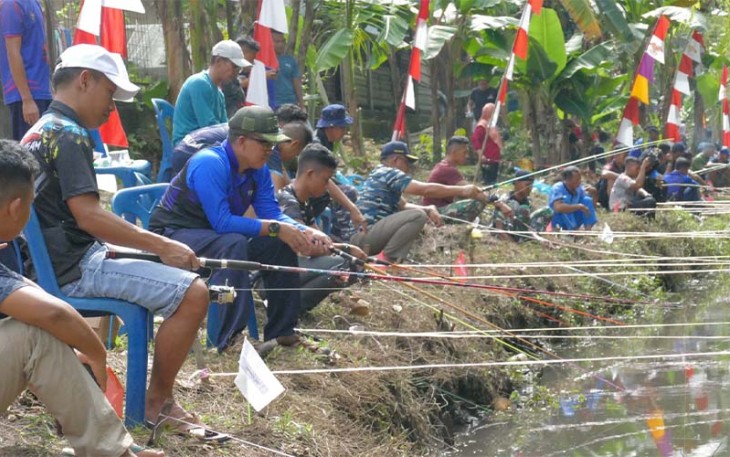 Danlanudal Tanjungpinang Ajak Warga Ikuti Lomba Memancing Meriahkan HUT RI