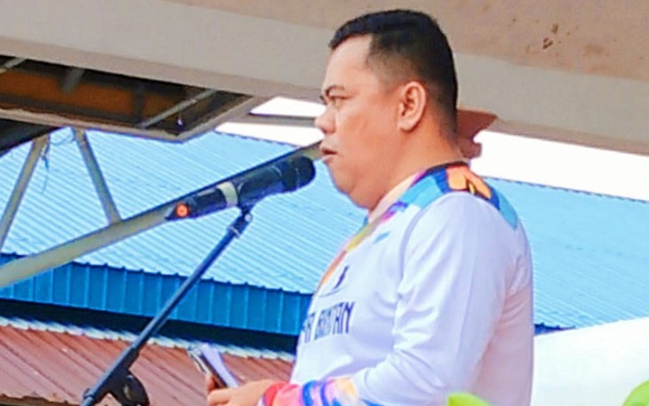 Sekda Bintan saat memberikan kata sambutan.
