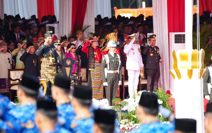 Panglima TNI saat Ikuti Peringatan Hari Lahir Pancasila di Monas
