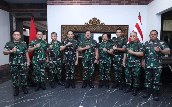 Penerimaan Athan Pati TNI berlangsung di kediaman dinas Wisma Yani Menteng Jakarta Pusat, Selasa (4/7/2023).