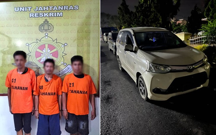 Tersangka dan barang bukti saat diamankan