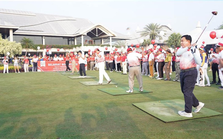 Turnamen Golf HUT Ke-64 Pepabri Sebagai Ajang Mengikat Tali Silaturahmi Purnawirawan