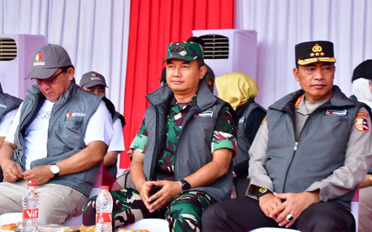 Kasum TNI saat Hadiri Apel Siaga Bawaslu di Silang Monas Jakarta Pusat