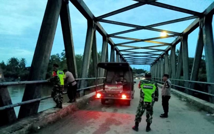 Kodim 0104/Atim Bersama Polres Jajaran saat Laksanakan Patroli Gabungan Cipta Kondisi