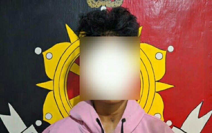 Foto pelaku penganiayaan dengan menggunakan panah wayer