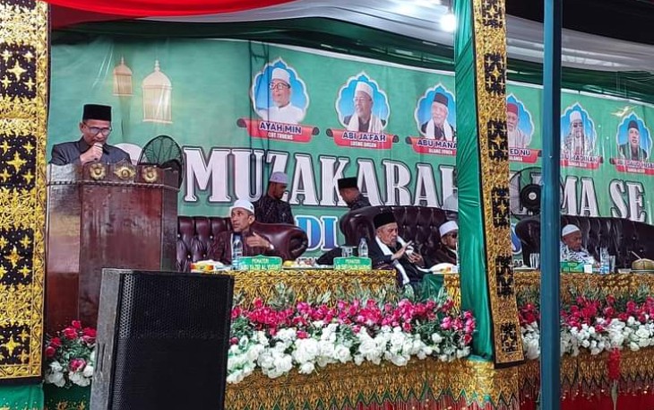 Pj Bupati Aceh Timur Ir. Mahyuddin, M.Si saat Buka Acara Muzakarah Ulama se Aceh ke-XII