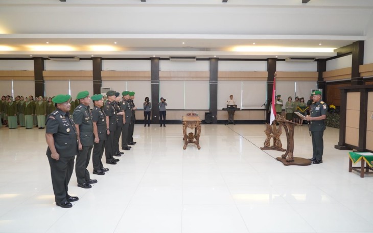 Sertijab dan Tradisi Laporan Korps Pejabat Kodam IX/Udayana
