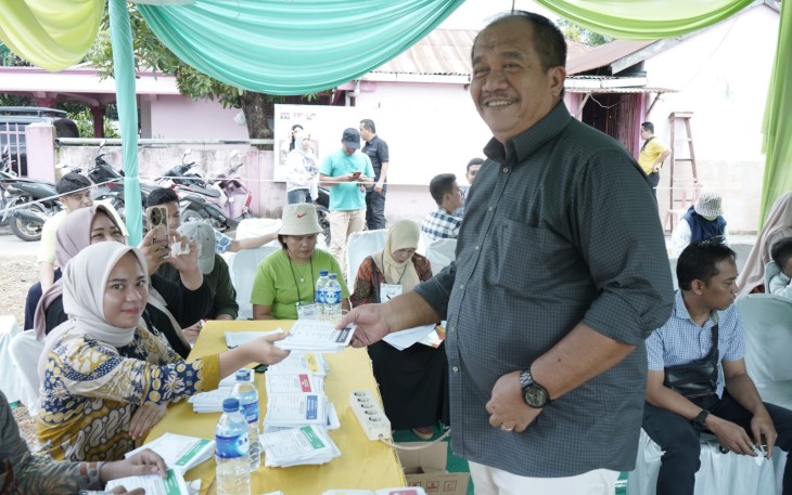 Wakil Bupati Asahan Lakukan Pencoblosan Dalam Pemilu 2024 