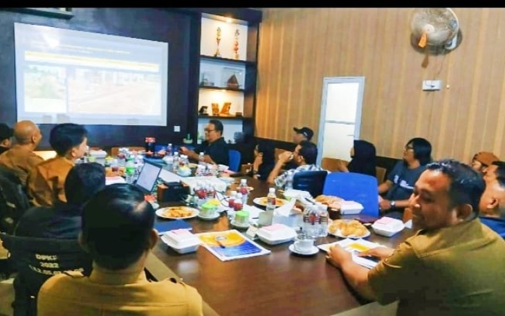 Dinas Perkim Bintan saat Coffe Morning bersama Insan Pers