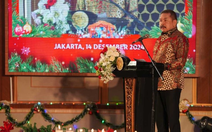 Jaksa Agung Republik Indonesia Burhanuddin saat memberikan sambutan