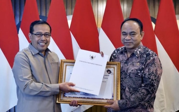 Menteri Komunikasi dan Informatika Budi Arie Setiadi menerima Ketua Komisioner Ombudsman RI Mokhammad Najih di Kantor Kementerian Kominfo, Jakarta Pusat, Rabu (10/01/2024)