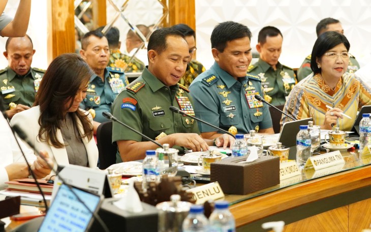 Panglima TNI saat Hadiri Rakor Tingkat Menteri di Kemenko Polkam RI