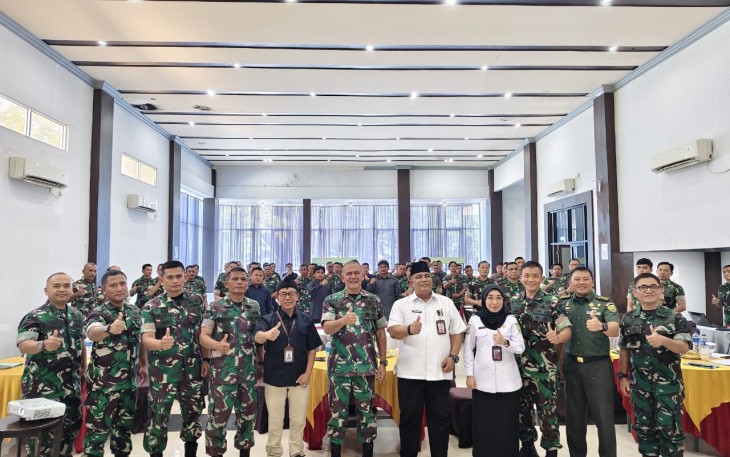 Korem 041/Gamas dan Badan Kesbangpol Provinsi Bengkulu mengadakan rapat koordinasi yang diadakan di Ruangan Acasia Hotel Adeeva Bengkulu, Rabu (31/7/2024)
