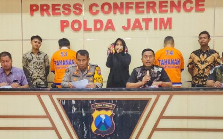 Kasubdit II Hardabangtah AKBP Aris Purwanto saat memberikan keterangan pers, Jum'at (19/4)