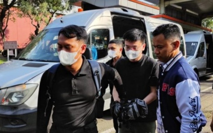 WN China saat ditangkap polisi