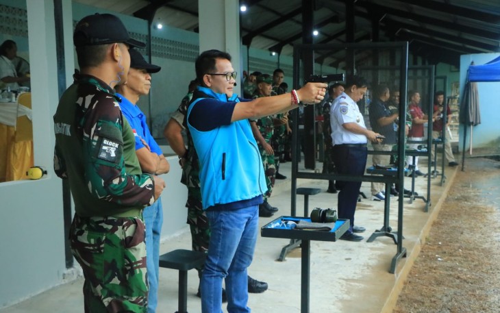 Danlanud Sultan Hasanuddin Laksanakan Latihan Menembak Pistol Eksekutif