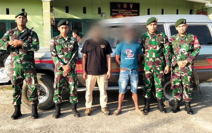 Satgas Pamtas Yonarmed 11 Kostrad Berhasil Gagalkan Penyelundupan Toyota Land Cruiser VX 4WD dari Malaysia