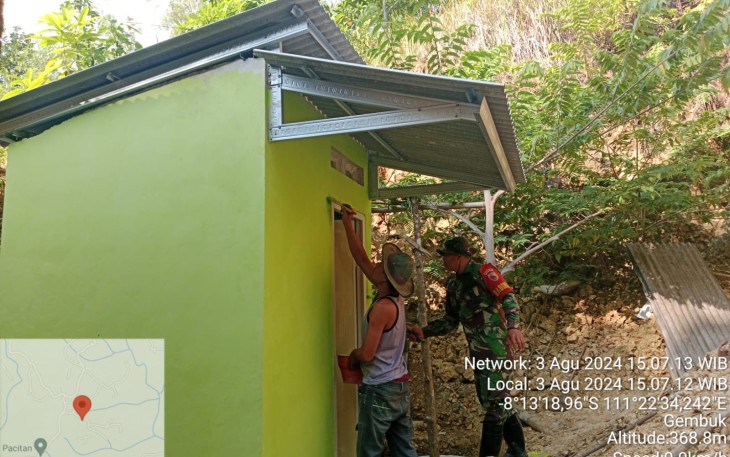 Babinsa Koramil 0801/09 Sudimoro Lakukan Pendampingan Program Jambanisasi