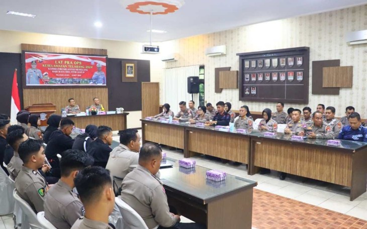 Ditlantas Polda Kalteng Gelar LATPRAOPS Jelang Operasi Keselamatan Telabang 2024