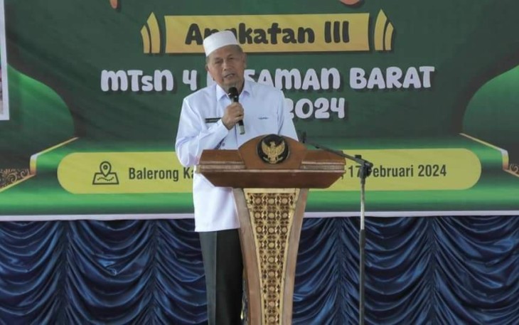 Bupati Hamsuardi Hadiri Wisuda Tahfidz Alquran Angkatan III MTsN 4 Pasaman Barat 