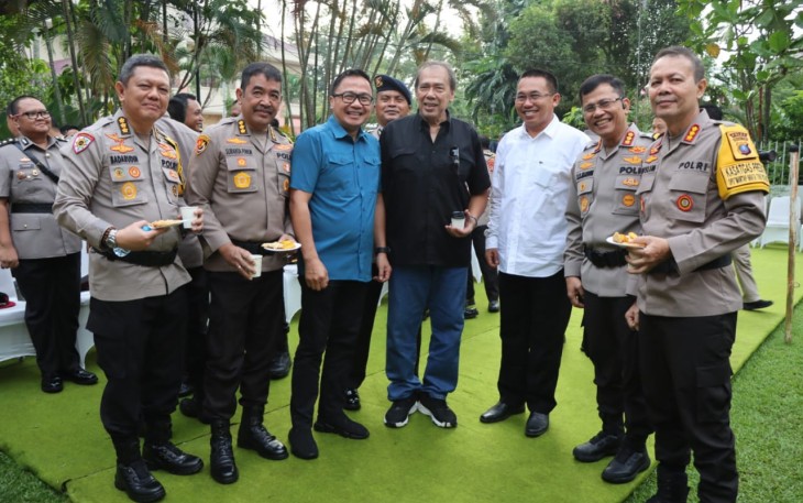 Kapolrestabes Medan Hadiri Coffee Morning Kapolda Sumut 