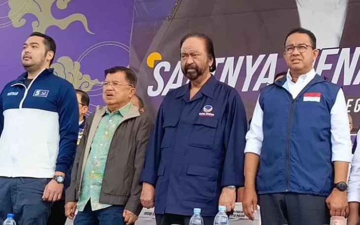 Jusuf Kalla saat Meriahkan Kampanye Akbar NasDem di Bandung