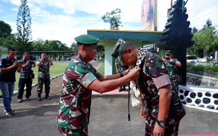 Kodim 0801/Pacitan saat Terima Kunjungan Waaster Kasad Bidang Ren dan Puan Ter