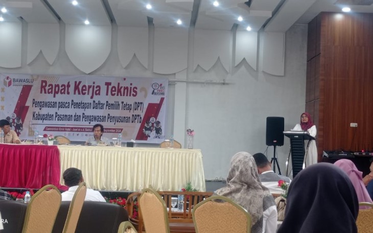Tingkatkan Pengawasan Bawaslu Pasaman Adakan Rapat Kerja Teknis