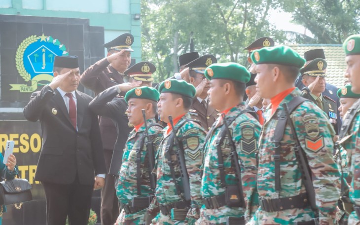 Pj Bupati Batu Bara Ikuti Upacara HUT TNI ke 79 