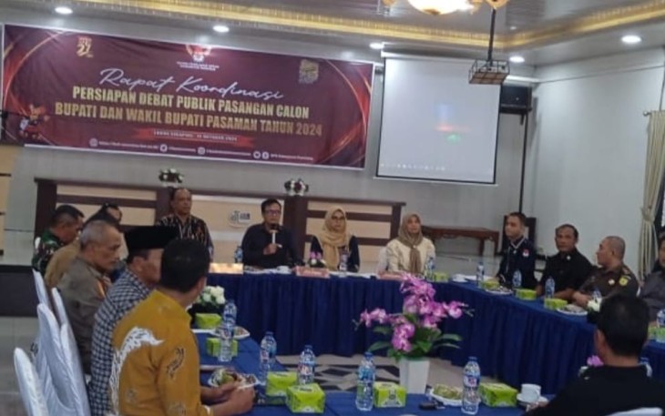 KPU Gelar Rakor Jelang Debat Kandidat Paslon Bupati dan Wakil Bupati Pasaman