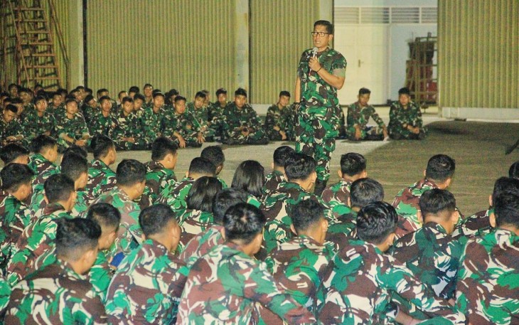 Danlanud Sultan Hasanuddin Beri Pengarahan Kepada Prajurit Remaja Untuk Jauhi Narkoba dan Hindari Tindak Pidana