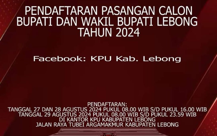 Ini Syarat Pendaftaran Calon Bupati dan Wakil Bupati