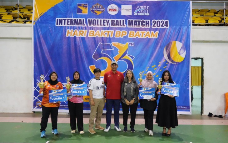 BP Batam Resmi Akhiri Internal Volley Ball Match 2024
