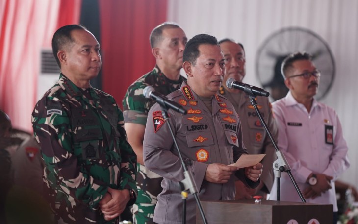 Panglima TNI dan Kapolri Hadiri Peluncuran Gugus Tugas Ketahanan Pangan Polri di Jawa Timur