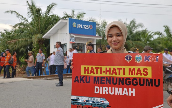 Pemprov Sumut Resmikan Pos Jaga dan Palang Pintu Perlintasan Kereta Api Tanjungbalai
